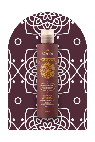 hyalurvedic Shampoo Riflessante per Capelli Castani 2