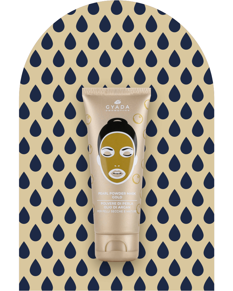 Maschera Viso con Polvere di Perla – Gold
