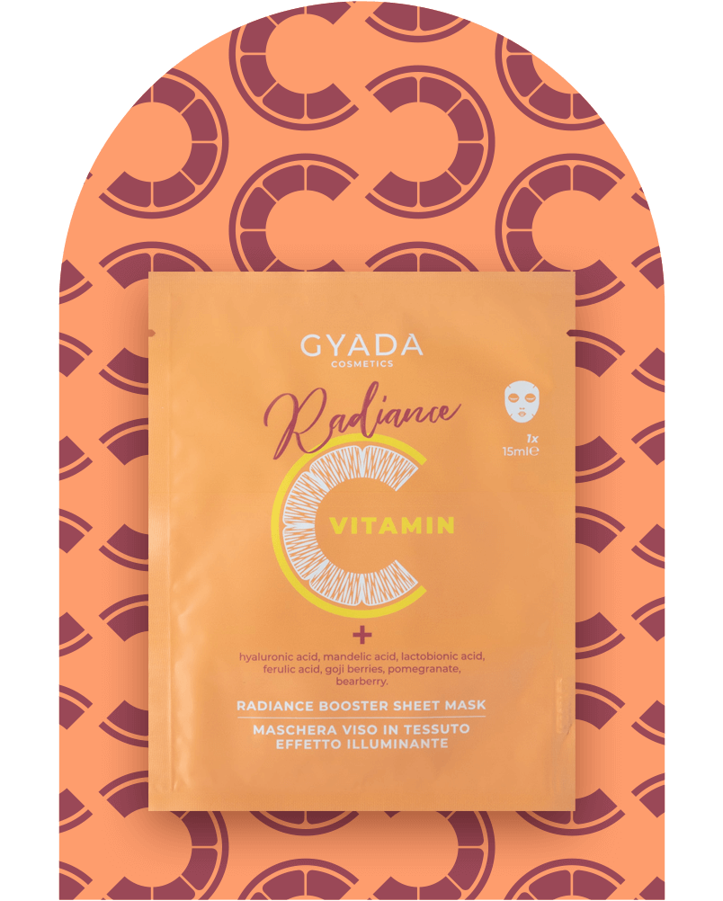 MASCHERA VISO ILLUMINANTE IN TESSUTO