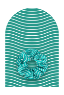 Green Stripes Scrunchie