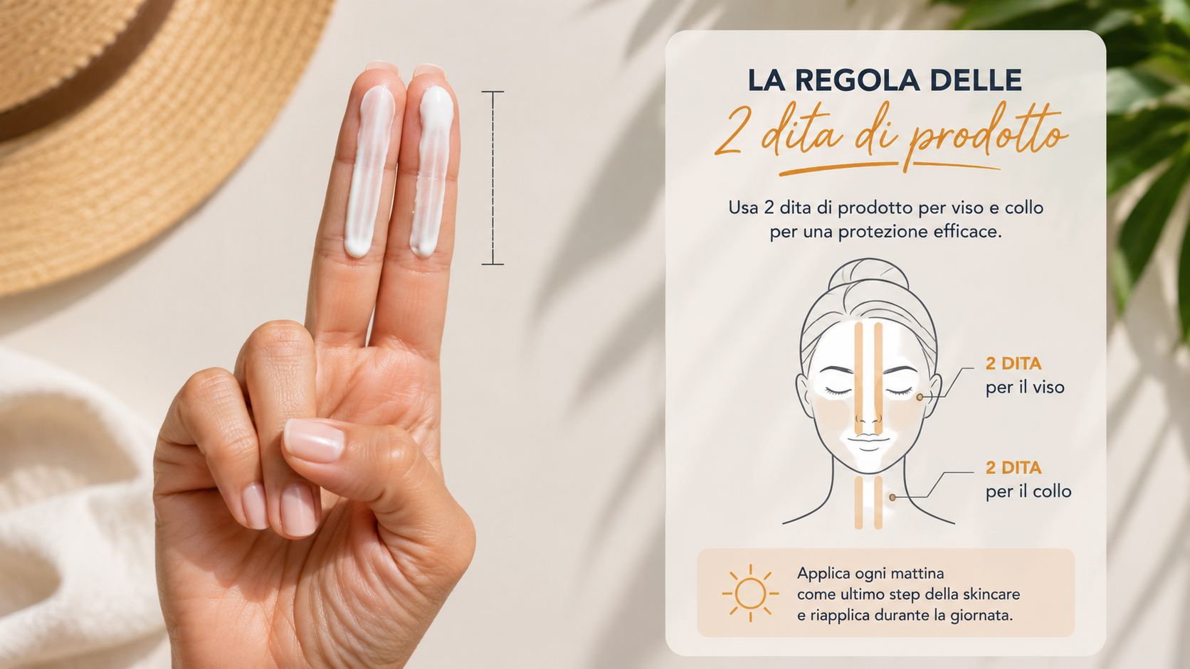 Quanta crema solare bisogna mettere?