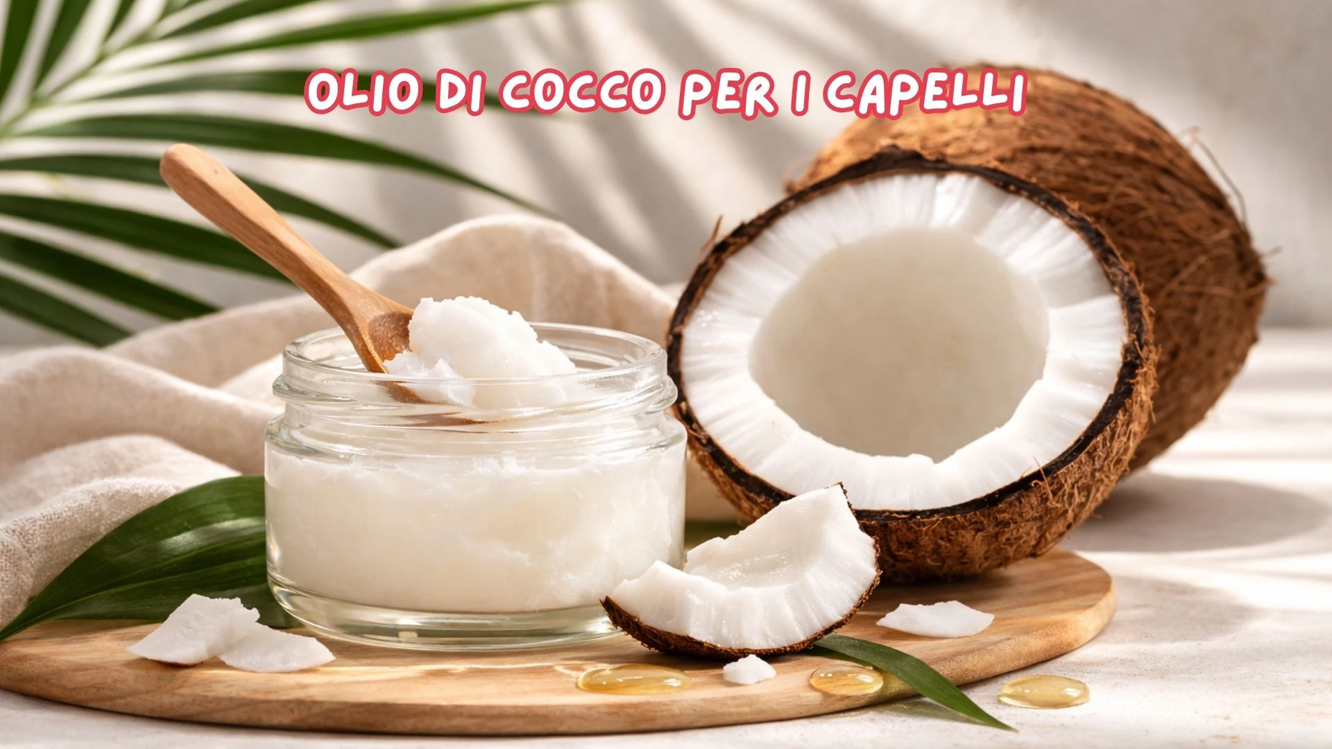 I benefici dell’olio di cocco per i capelli