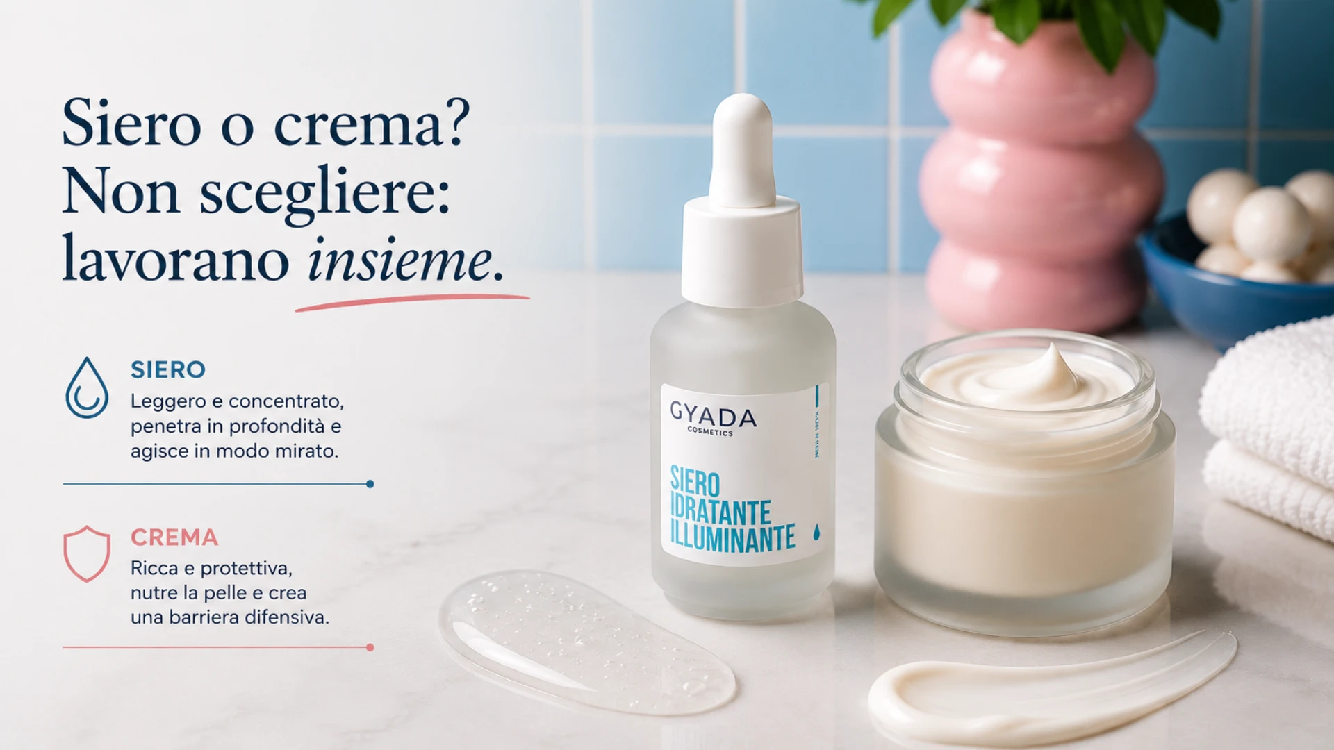 Differenza tra siero e crema viso