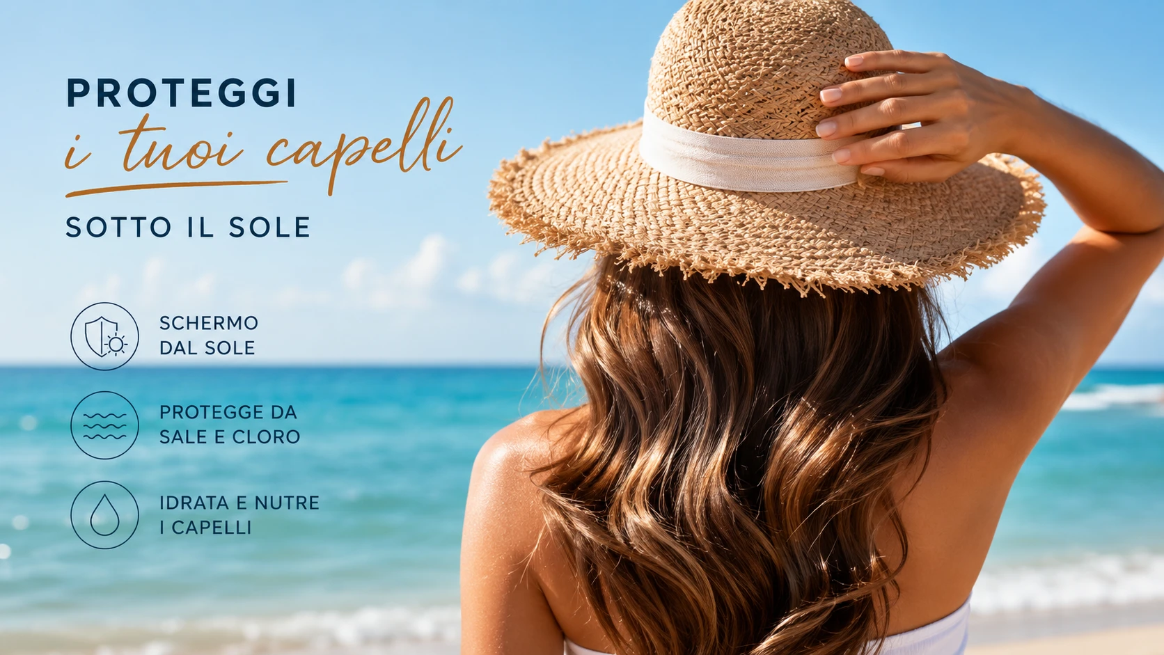 Come proteggere i capelli dal sole e dal mare in estate