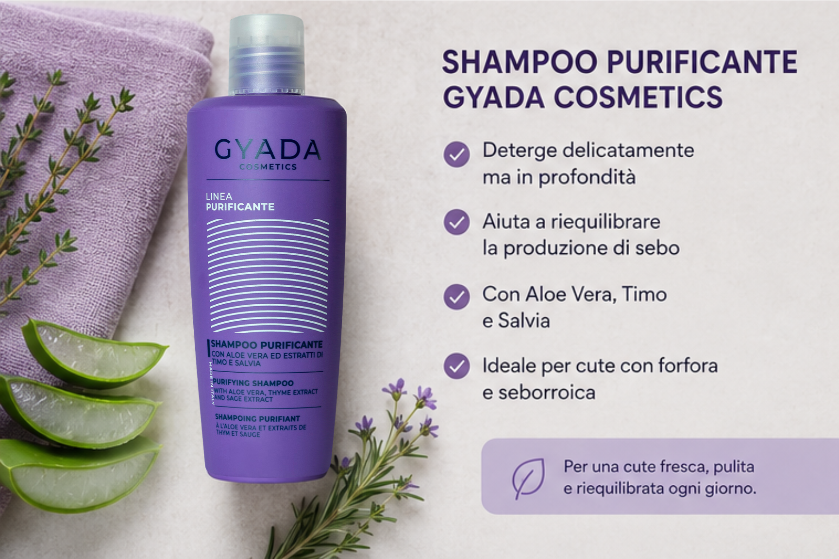 Shampoo Purificante Gyada Cosmetics