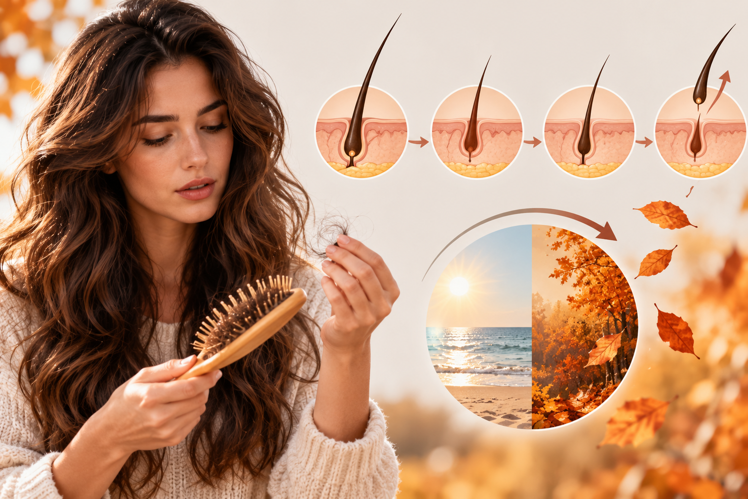 Perdita dei capelli in autunno: perché aumenta tra ottobre e novembre?